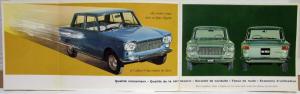 1962 Fiat 1300 & 1500 la voiture moyenne de classe Sales Brochure - French Text