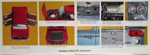 1962 Fiat 1300 & 1500 la voiture moyenne de classe Sales Brochure - French Text