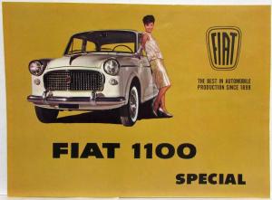1962 Fiat 1100 Special Sales Folder