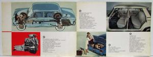 1962 Fiat 1500 La Voiture Moyenne de Grande Classe Sales Folder - French Text