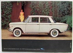 1962 Fiat 1500 La Voiture Moyenne de Grande Classe Sales Folder - French Text