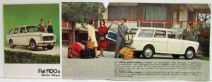 1962 Fiat 1100D Station Wagon Sales Folder