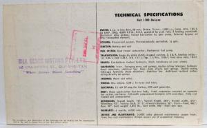 1962-1966 Fiat 1100 Sales Folder - Australian