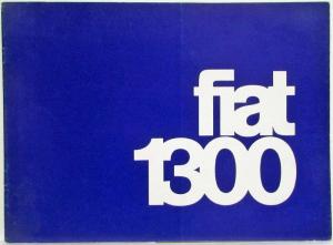 1963 Fiat 1300 Sales Brochure - French Text