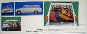 1964 Fiat 124 Station Wagon Sales Folder Poster