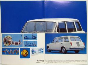 1964 Fiat 124 Station Wagon Sales Folder Poster