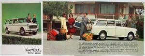1965 Fiat 1100D Station Wagon Sales Folder
