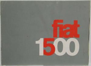 1965 Fiat 1500 Sales Brochure - French Text