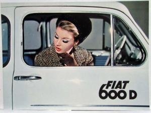 1965 Fiat 600D Sales Folder