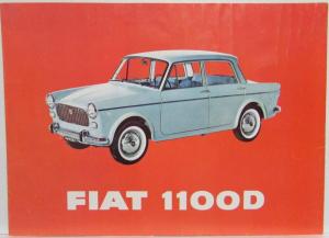 1965 Fiat 1100D Sales Folder