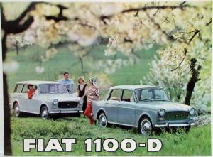 1965 Fiat 1100D Sedan and Station Wagon Sales Folder
