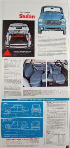 1965 Fiat 1100D Sedan and Station Wagon Sales Folder