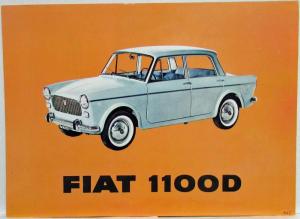 1965 Fiat 1100D Sedan Sales Folder