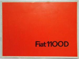 1966 Fiat 1100D Sales Brochure - Portuguese Text