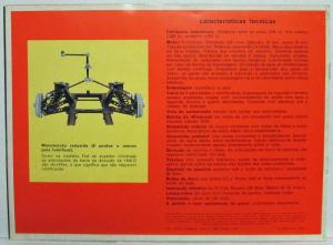 1966 Fiat 1100D Sales Brochure - Portuguese Text