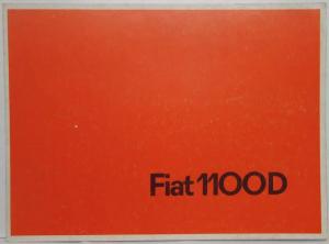 1966 Fiat 1100D Sales Brochure - French Text