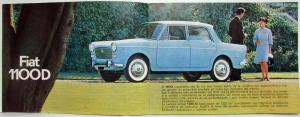 1966 Fiat 1100D Sales Brochure - French Text