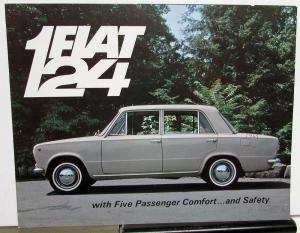1966 Fiat 124 with Five Passenger Comfort and Safety Sales Folder