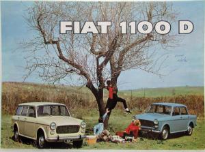 1966 Fiat 1100D Picnic Scene Sales Folder