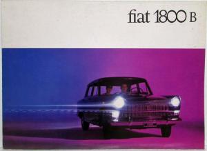 1966 Fiat 1800 B Sales Folder - French Text