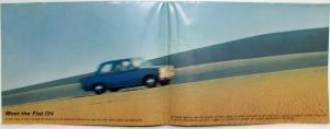 1967 Fiat 124 Sales Folder Brochure