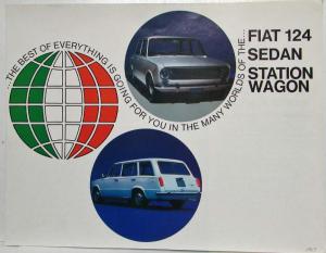 1967 Fiat 124 Best of Everything Sedan and Station Wagon Sales Brochure