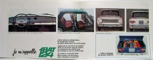 1966-1969 Fiat 124 Sales Folder - French Text