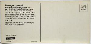 1979 Fiat Spider 2000 Postcard