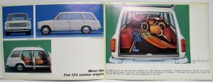 1970 Fiat 124 Station Wagon Sales Folder Poster