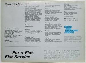 1970 Fiat 124 Station Wagon Sales Folder Poster