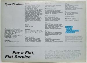 1970 Fiat 124 Station Wagon Sales Folder Poster