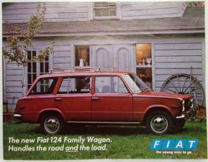 1970 Fiat 124 Family Station Wagon Handles the Road and Load Sales Spec Sheet