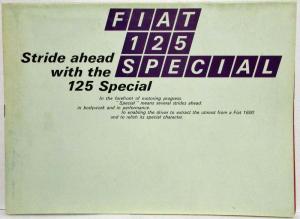 1971 Fiat 125 Special Stride Ahead Oversized Sales Brochure