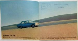 1971 Fiat 124 Sales Brochure