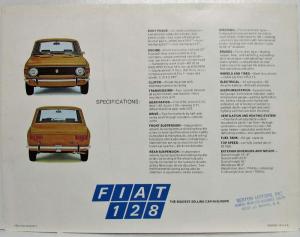 1971 Fiat 128 Sales Folder