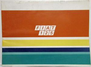 1967-1972 Fiat 125 Oversized Flip-Up Sales Brochure - German Text