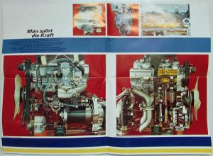 1967-1972 Fiat 125 Oversized Flip-Up Sales Brochure - German Text