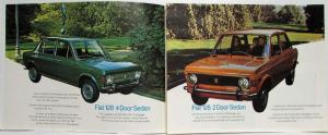 1972 Fiat 128 Line of Cars Sales Folder