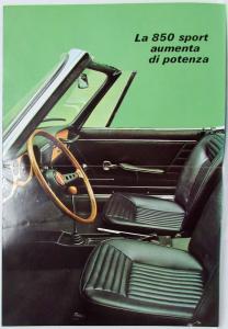 1968 Fiat 850 Sport Spider Sales Folder Poster