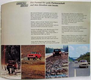 1972 Fiat 127 Sales Brochure - German Text