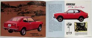 1973 Fiat 128 SL Sport Coupe Sales Folder