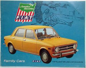 1972-1973 Fiat Family Cars Sales Brochure