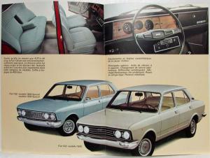 1973 Fiat 132 Classe 2 Litres Sales Brochure - French Text