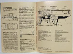 1973 Fiat 132 Classe 2 Litres Sales Brochure - French Text