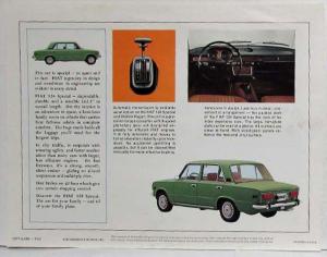 1973 Fiat 124 Special Spec Sheet