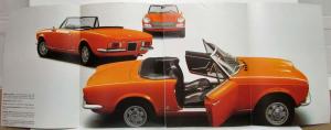 1973 Fiat 124 Sport Spider 1600 1800 Sales Brochure - Italian Text