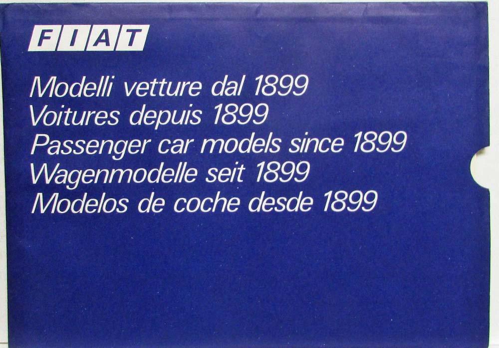 1899-1974 Fiat Car Models Since 1899 Poster