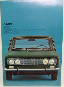1974 Fiat 124 Special Focus Oversized Sales Brochure
