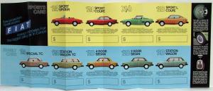 1974 Fiat Full Line Sales Folder Mailer