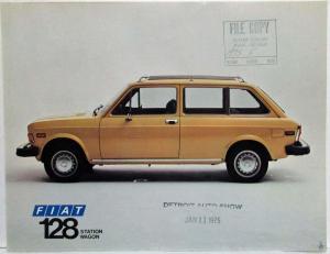 1975 Fiat 128 Station Wagon Spec Sheet - Side View